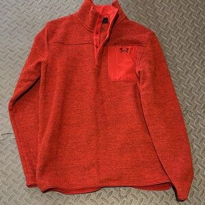 Under Armour Crimson Quarter-Button Pullover